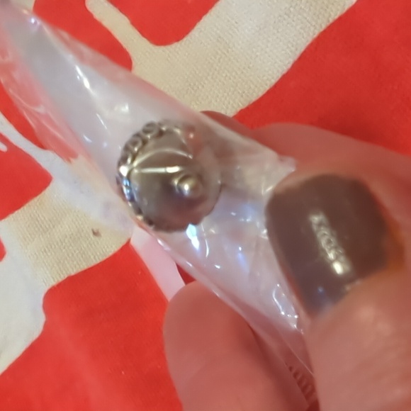 Silver color top charm For jewelry making hand crafted artisan work. - Picture 2 of 3